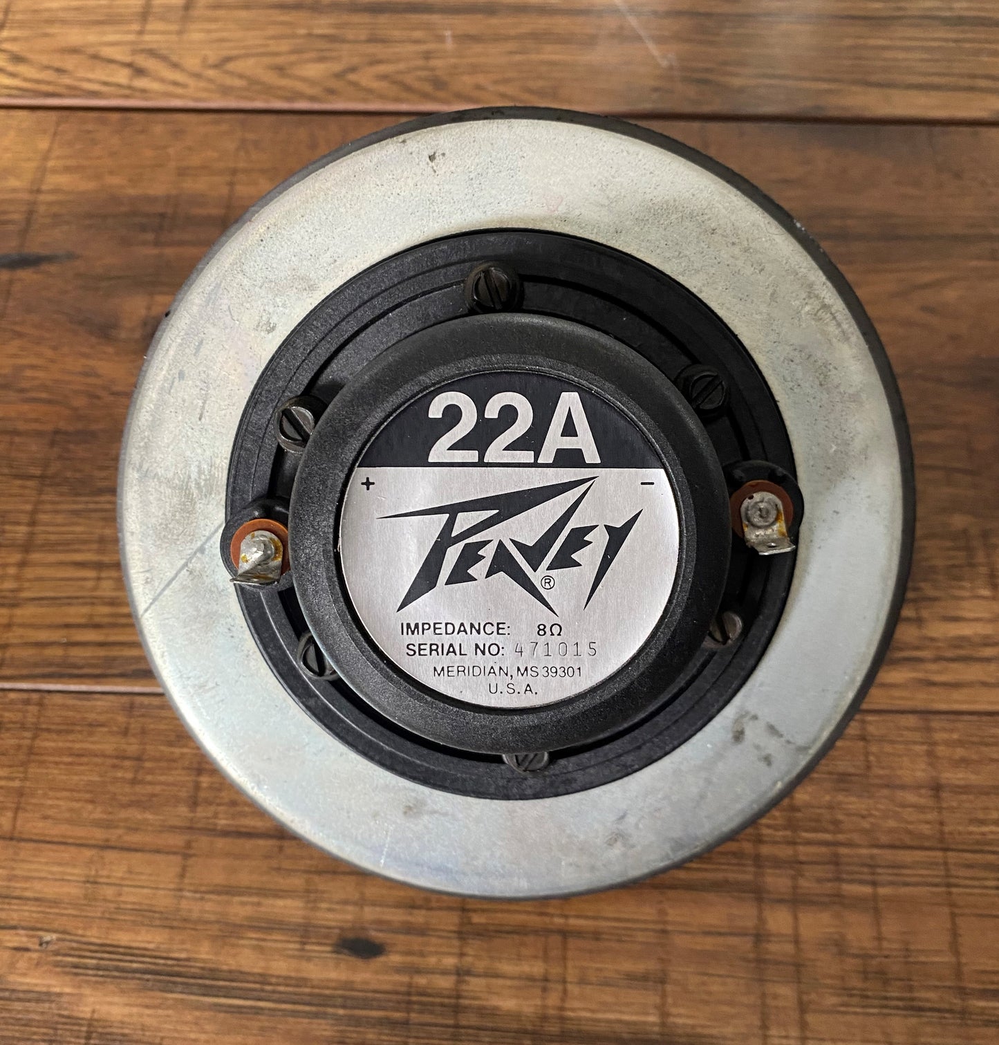 Peavey 22A Aluminum Diaphragm High Frequency PA Horn Compression Driver 8 Ohm Used #1