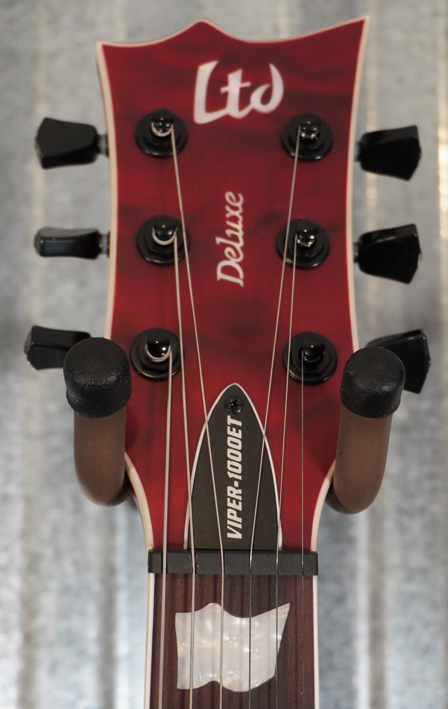 ESP LTD Viper-1000 Evertune See Thru Black Cherry Satin Guitar LVIPER1000ETQMSTBCS #1508