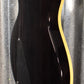 Hamer Archtop Flame Trans Black Double Cut Guitar SATF-TBK #0929 B Stock
