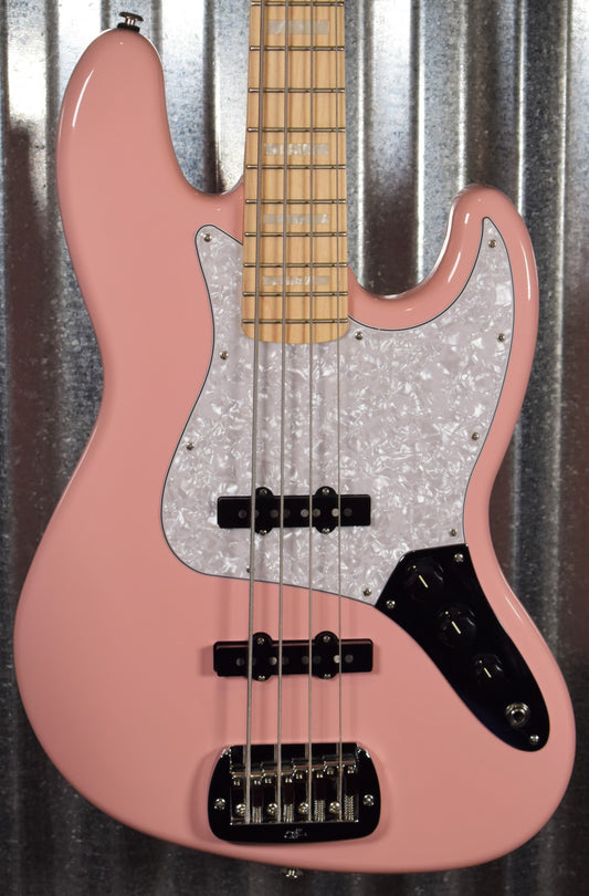 G&L USA Fullerton JB Shell Pink Jazz Bass & Case #9138
