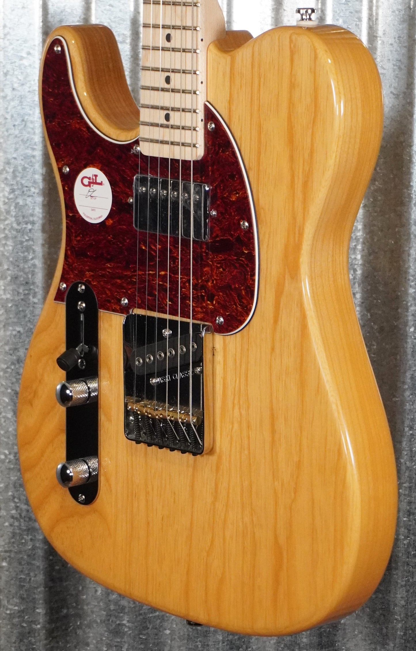 G&L Tribute ASAT Classic Bluesboy Natural Guitar Ash Left Hand #4111 Used
