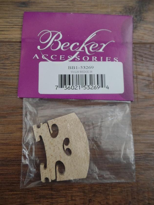 Becker BB1-53269 Violin Bridge for 3/4 Size Violin *