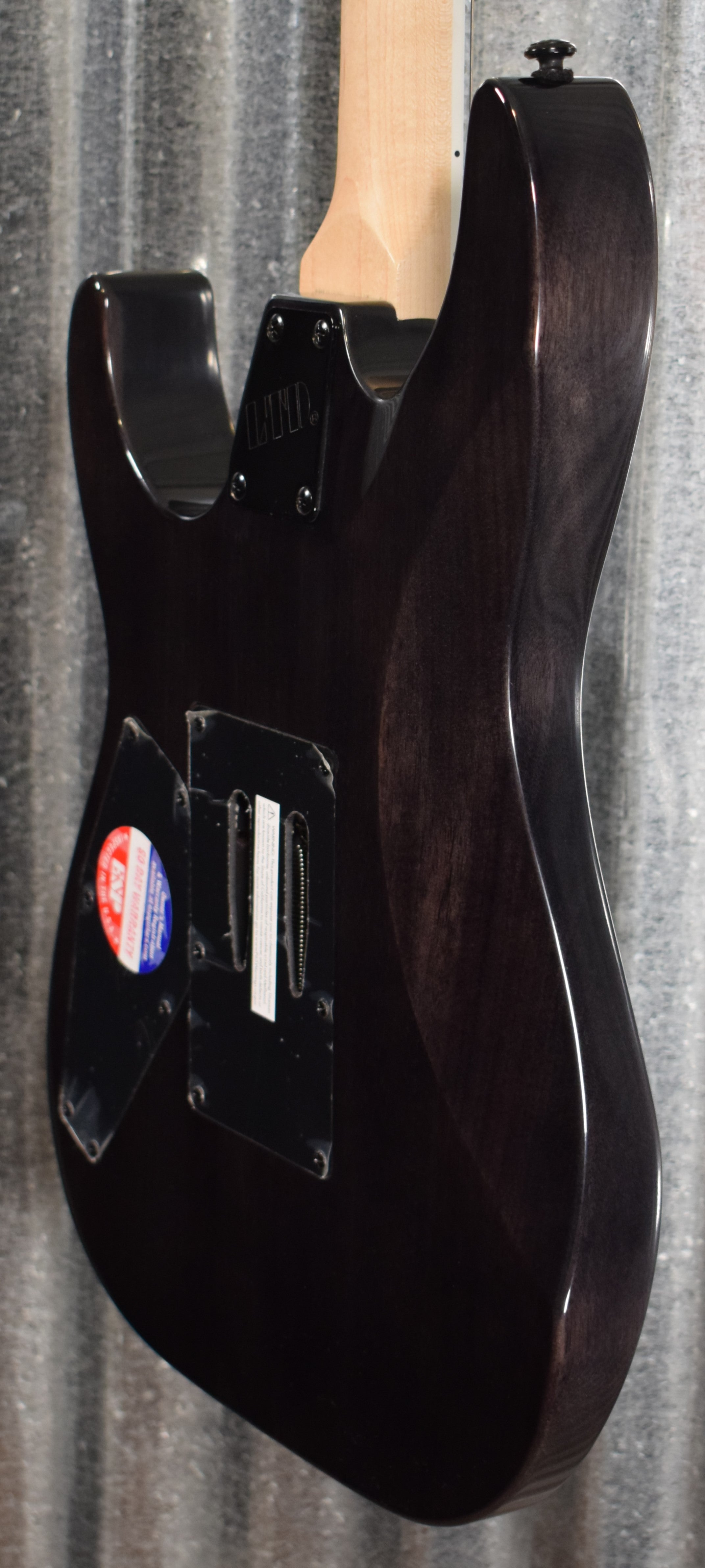 maple　笑主70点 ESP LTD M-200FM See Thru Black Flame Top Guitar LM200FMSTBLK