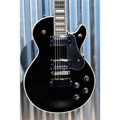 Hagstrom Swede SWE-BLK Gloss Black Guitar & Gig Bag #0090