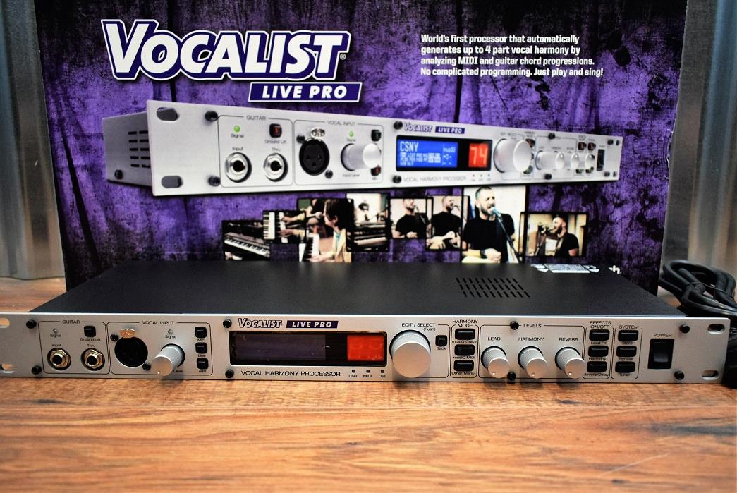 Digitech Vocalist Live Pro Vocal & Guitar Lexicon Effects Automatic Harmonizer