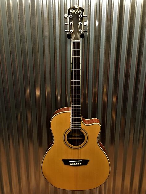 Washburn WCG18CE Comfort Select Grand Auditorium Acoustic Electric Guitar #0923