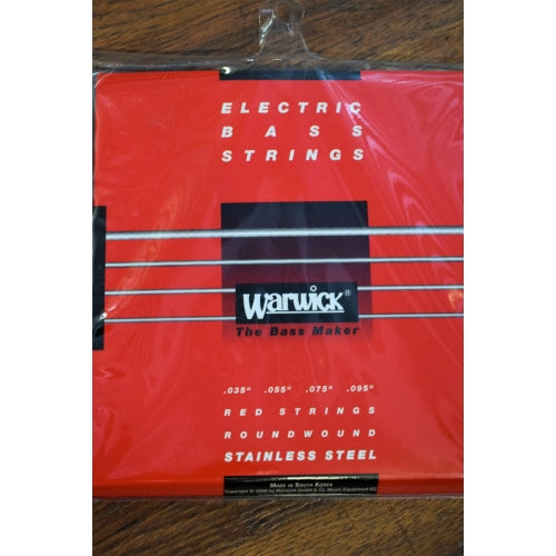 Warwick Red Label 4 String Light Stainless Steel Bass Strings 42230 .035-.095