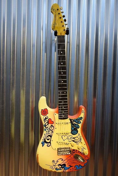 Vintage Guitars Icon V6MRHDX Thomas Blug Signature Summer of Love Guitar & Case