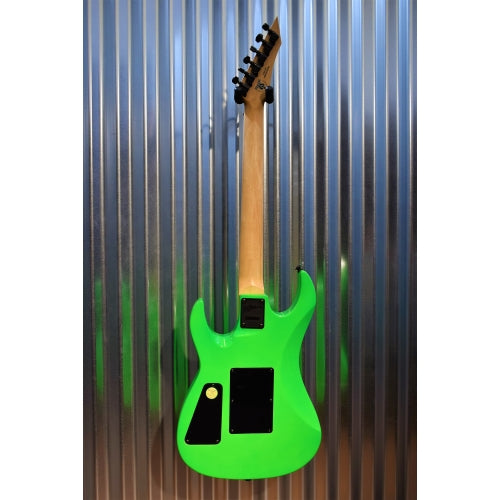 BC Rich Gunslinger Retro Neon Green Single Humbucker Floyd Rose Guitar Used