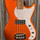 G&L USA Fullerton Deluxe Fallout 4 String Short Scale Bass Tangerine Metallic & Bag #9349
