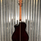 D'Angelico Premier Gramercy Grand Auditorium CE Trans Black Cherry Acoustic Electric Guitar #3995