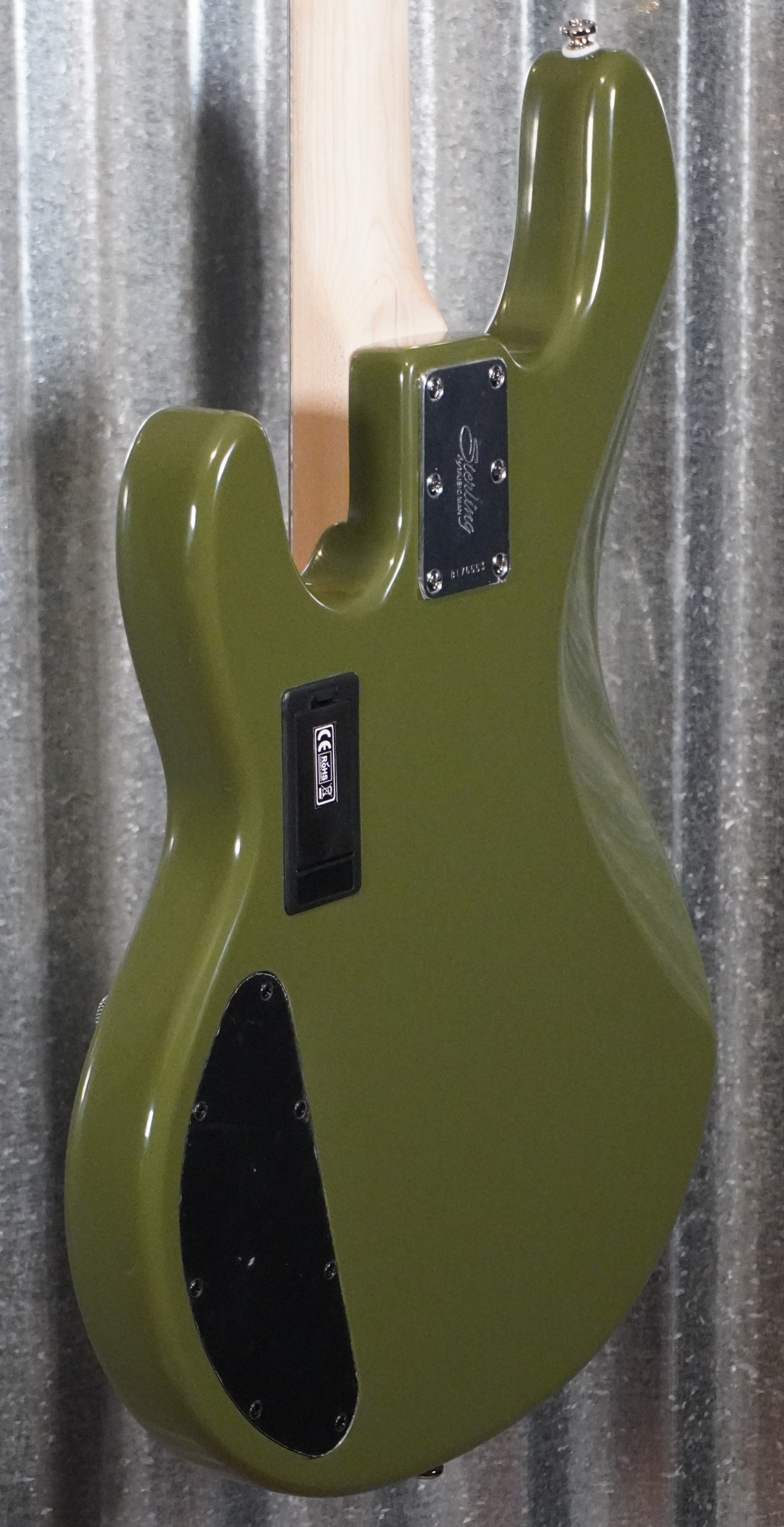 Sterling by Music Man Stingray HH 4 String Bass Olive RAY4HH-OLV