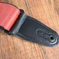 Levy's MPD2-114 2" Polyester Guitar Bass Strap Dark Red & Red Scanned Skull
