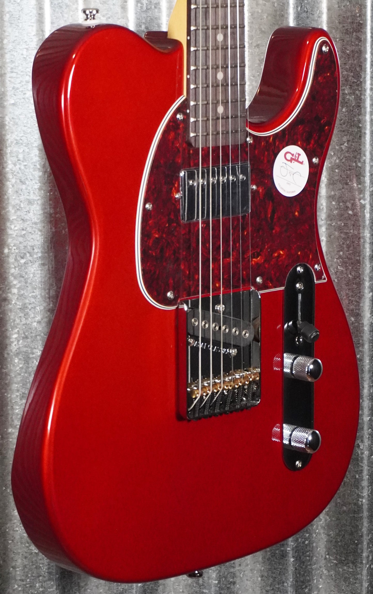 G&L Tribute ASAT Classic Bluesboy Poplar Candy Apple Red Guitar Blem #6984