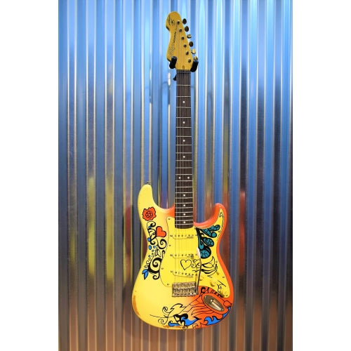 Vintage Guitars Icon V6MRHDX Thomas Blug Signature Summer of Love Guitar & Case #98
