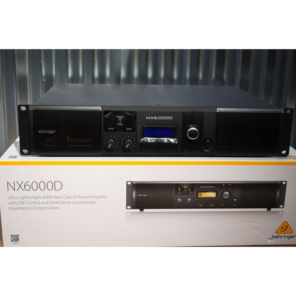 Behringer NX6000D Ultra-Light 6000 Watt 2 Channel Class-D with DSP Power Amplifier