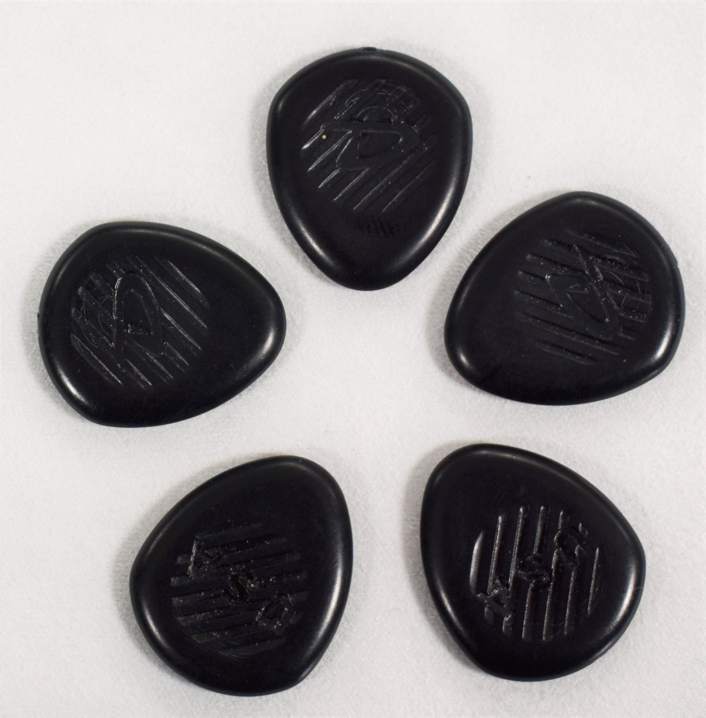 Dunlop Primetone P304 Small Round Tip 3.0mm Sculpted Polycarbonate Guitar Pick 5 Pack