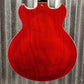 Westcreek 333 Semi Hollow Body 335 Transparent Red Guitar #0243 Used