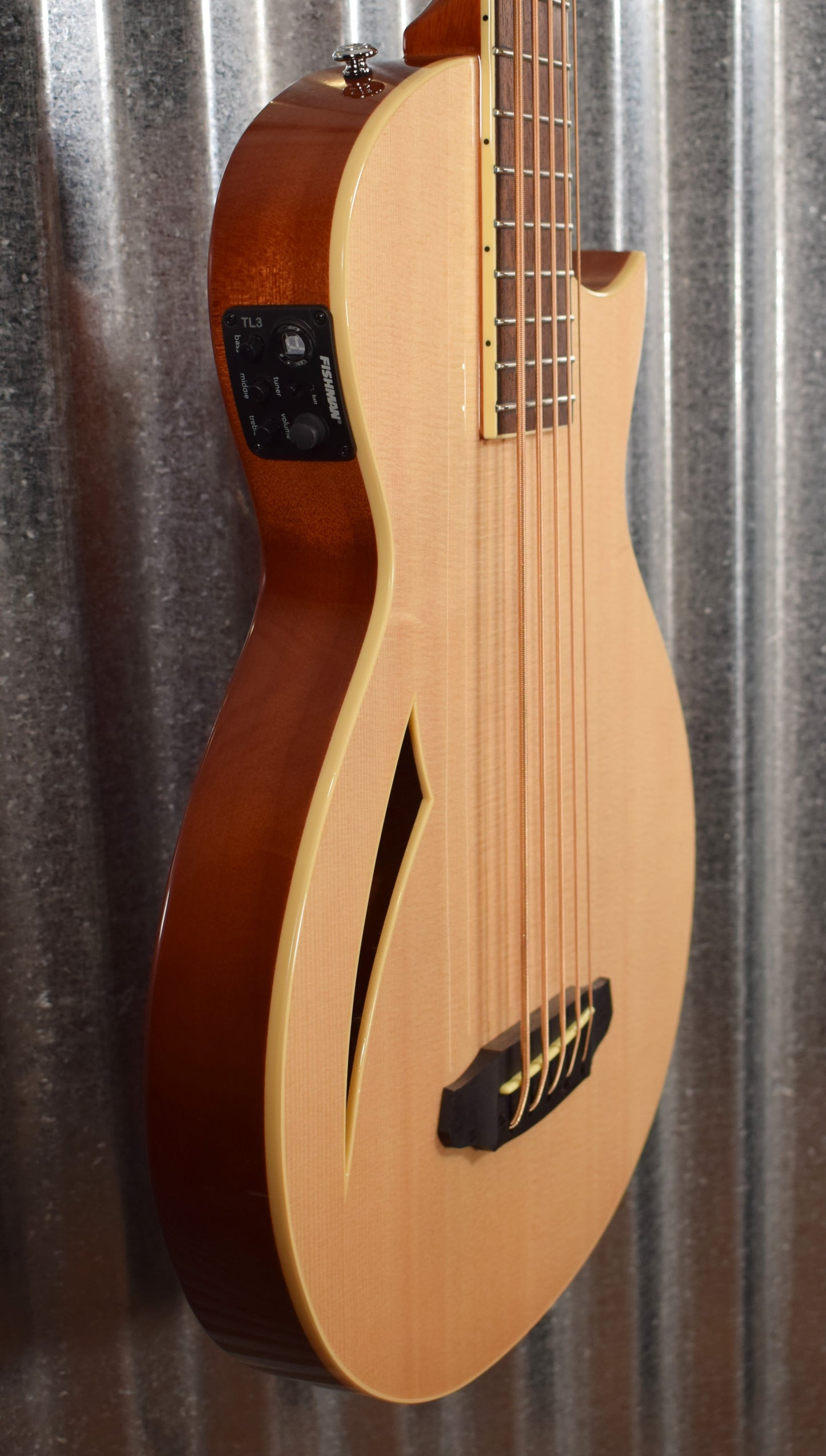 ESP LTD TL-5 Natural 5 String Thinline Acoustic Electric Bass LTL5NAT #2213 Blemished