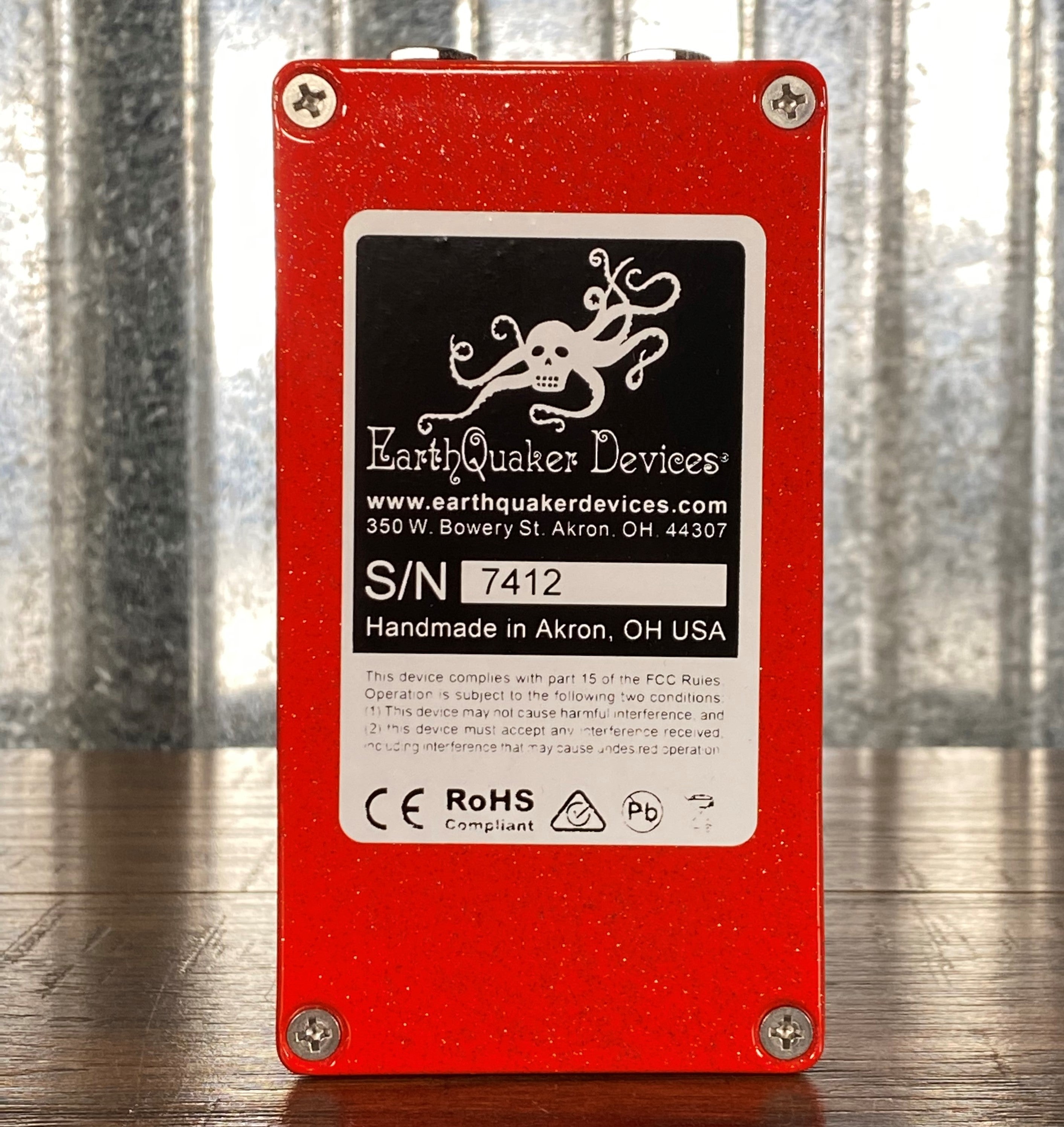 EarthQuaker Devices EQD Spatial Delivery LTD ED Red Sparkle