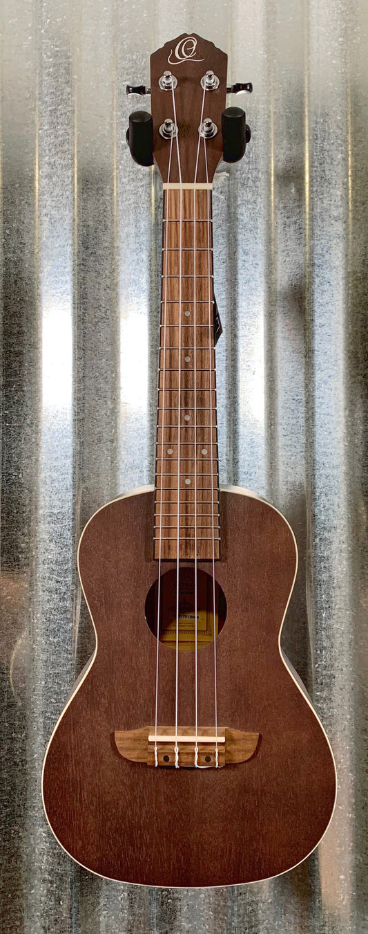 Ortega Guitars RUCOAL Trans Black Okoume Top Concert Ukulele