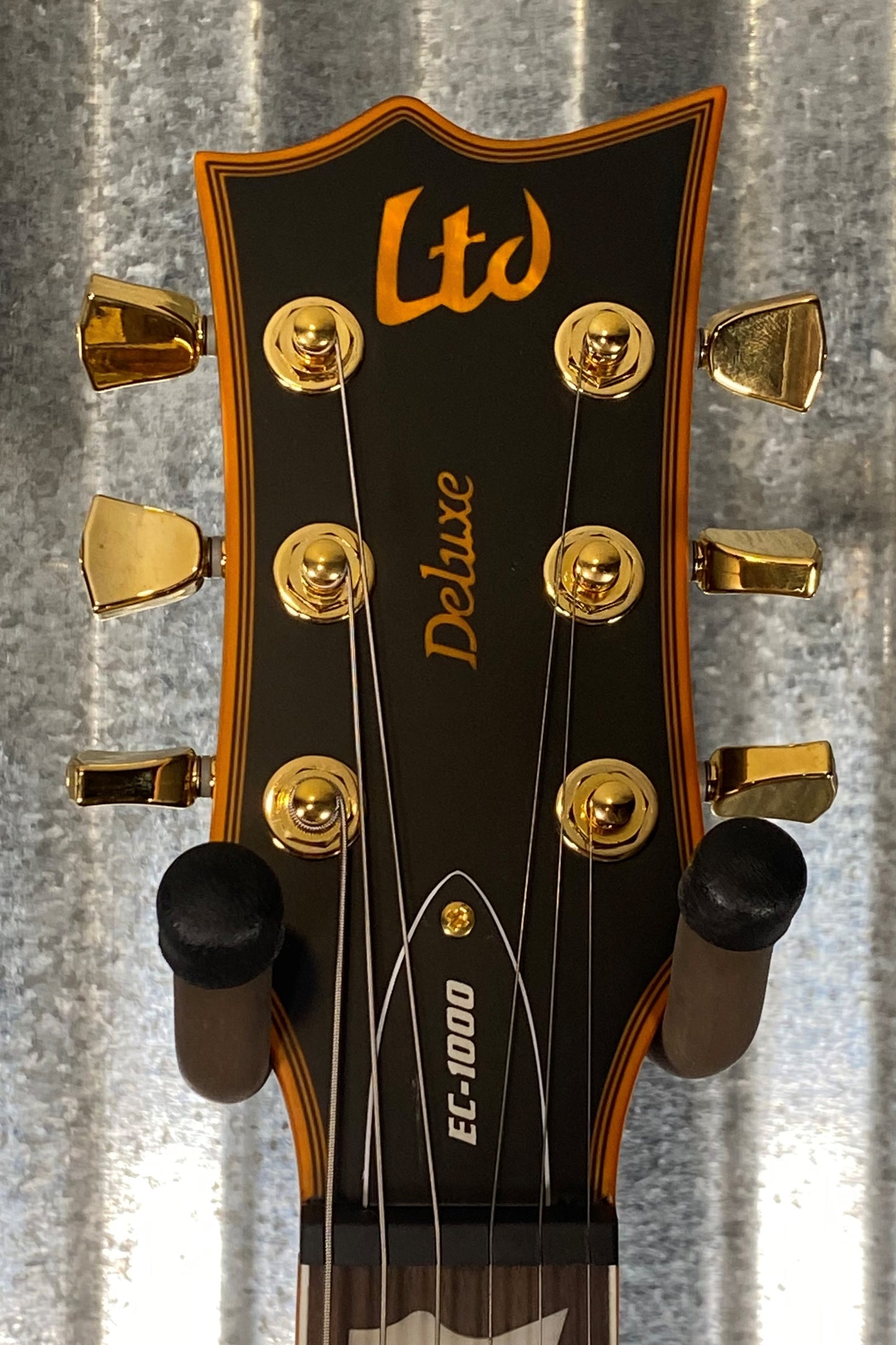ESP LTD EC-1000 Eclipse EMG Vintage Black Guitar & Bag LEC1000VB #1613 Used