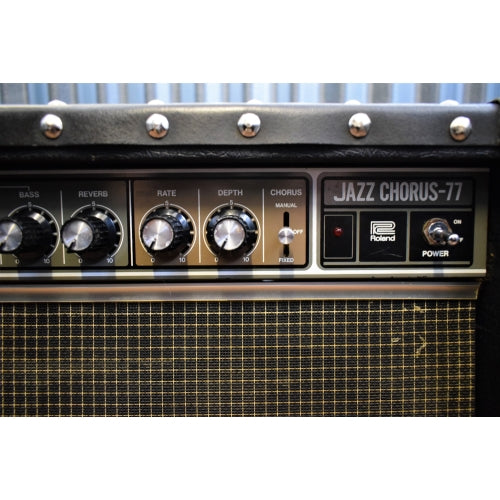 Roland JC-77 Jazz Chorus 2x10" 80 Watt Guitar Combo Amplifier 1980's Used