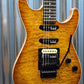 Michael Kelly 1964 Guitar Quilt Top Dark Amber Burst MK64DAB Blemish #2812