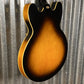 Epiphone ES 335 DOT Deluxe Flame Top Vintage Sunburst Guitar & Case #0998 Used