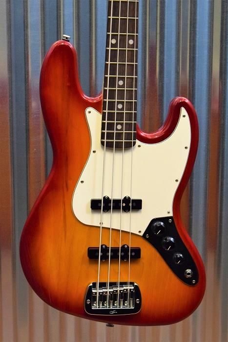 G&L Guitars USA JB 4 String Jazz Bass JB Cherryburst & Case 2016 #8274