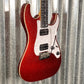 Jet JS500RDS HH Strat Style Guitar Bound Red Sparkle Blem #0008