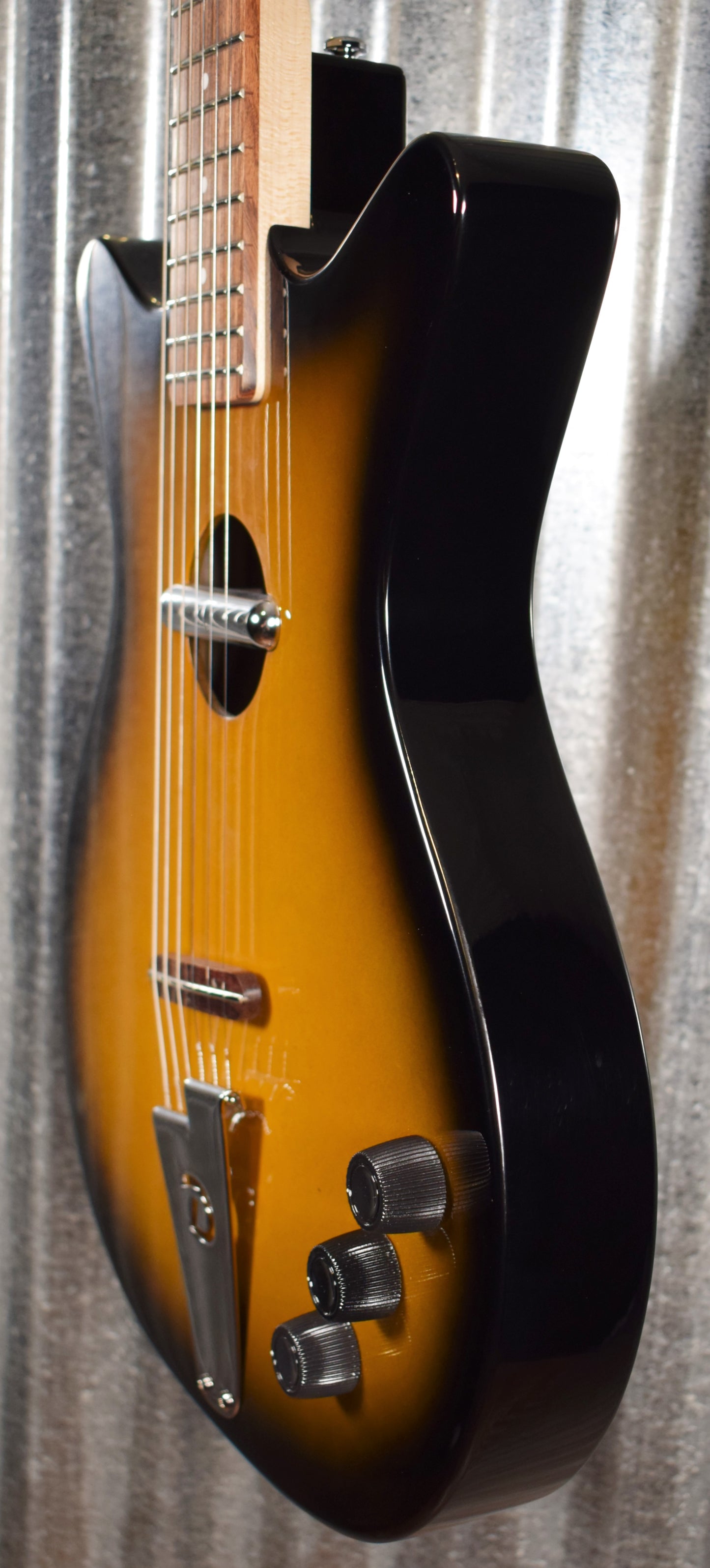 Danelectro Convertible Tobacco Sunburst Vintage Style Acoustic Electric Guitar #9504 Demo