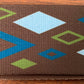 Levy's MP2SLD-010 2" Polyester Sublimation Guitar Strap Diamonds Green Blue