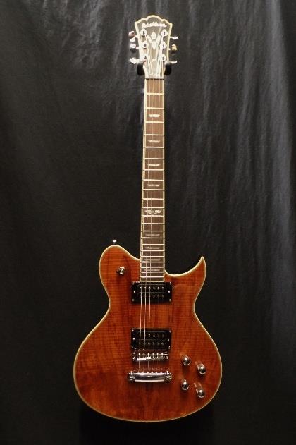 Washburn WIDLXSPLTD Spalted Maple Original Idol Guitar in Trans Brown #0065