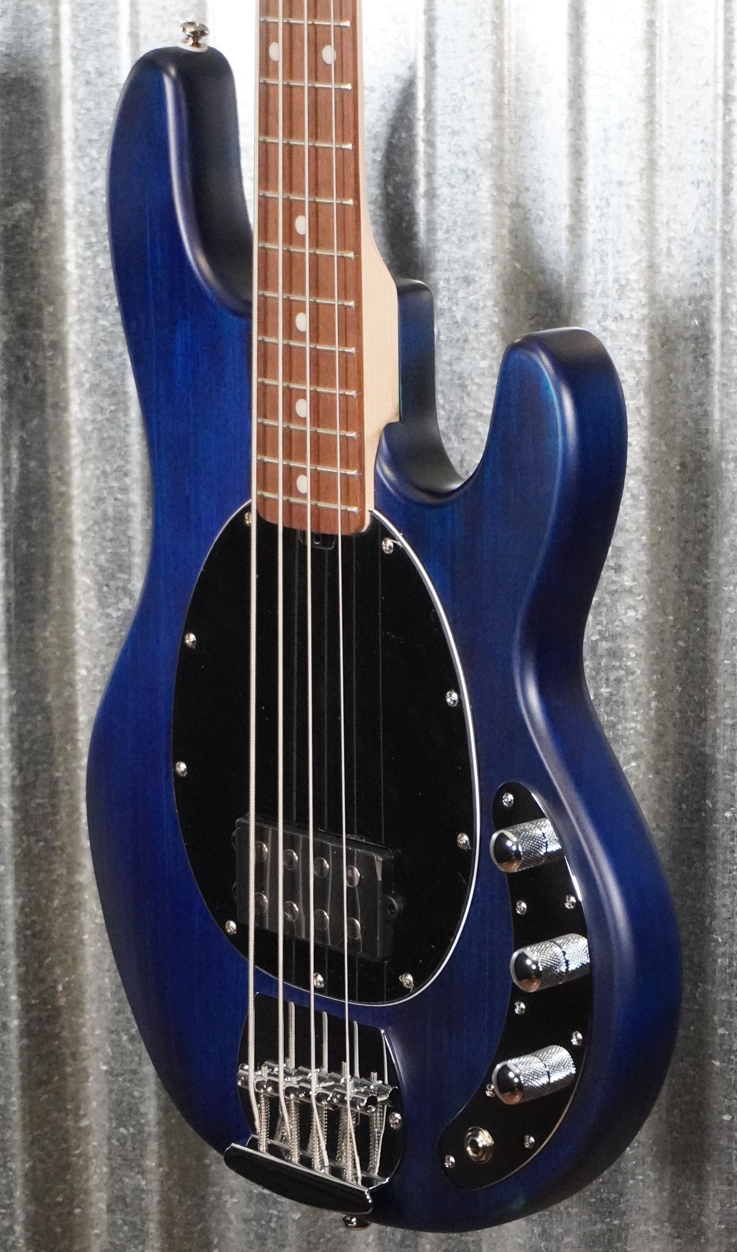 Sterling by Music Man Stingray 4 String Bass Trans Blue Satin Bass RAY4-TBLS-R1 #3935