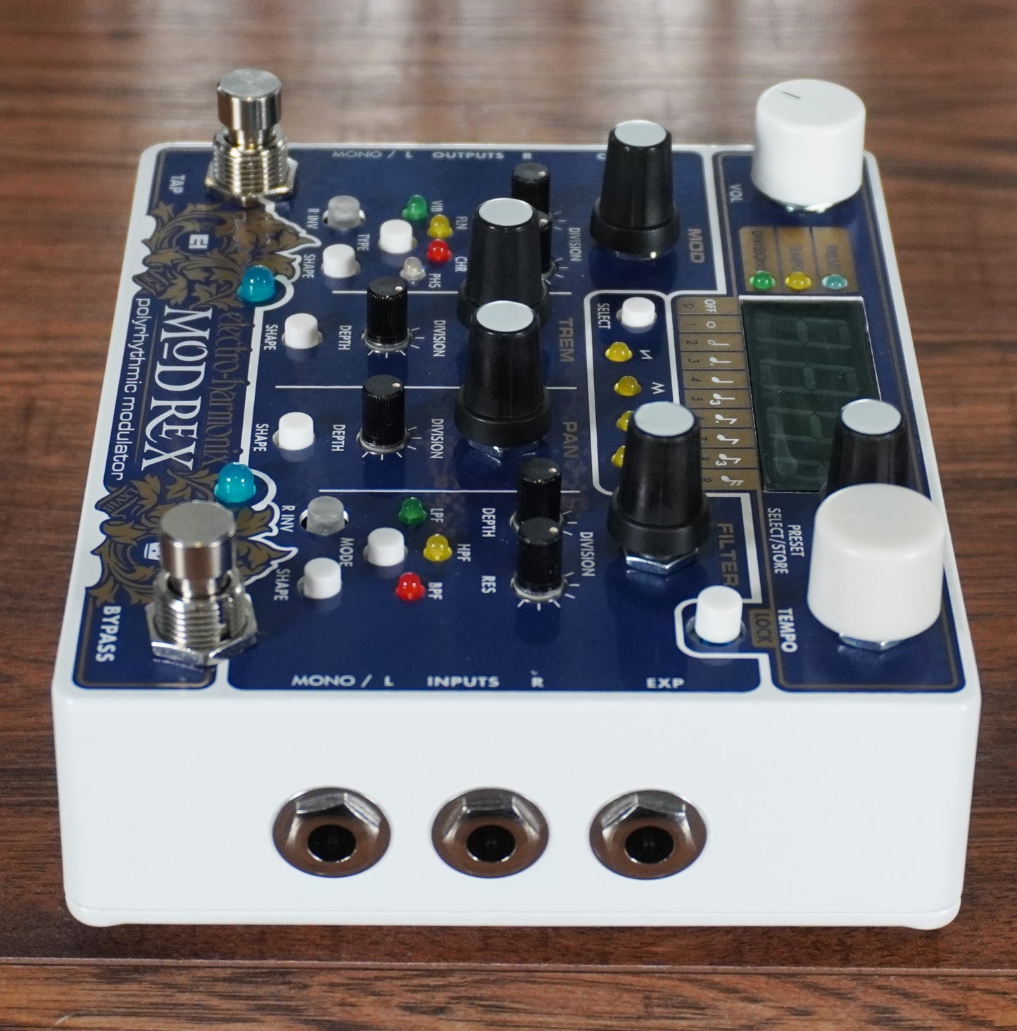 Electro-Harmonix EHX Mod Rex Polyrhythmic Modulator Guitar Synth Effect Pedal
