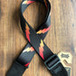 Levy's MPRB2-002 2" Adjustable Print Poly Guitar & Bass Strap Lightning Bolt Black