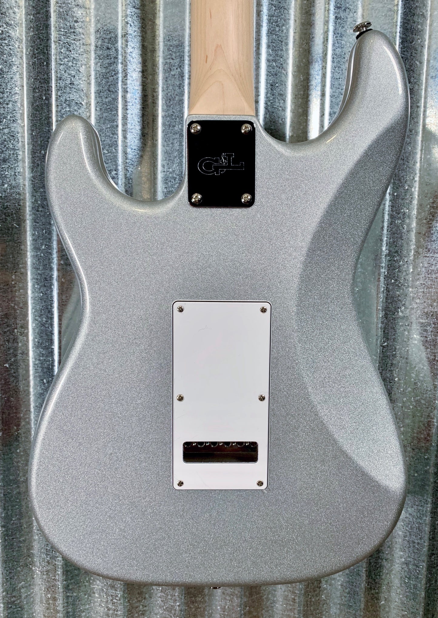 G&L USA Fullerton Custom Legacy Silver Metallic Guitar & Case 2018 #4186