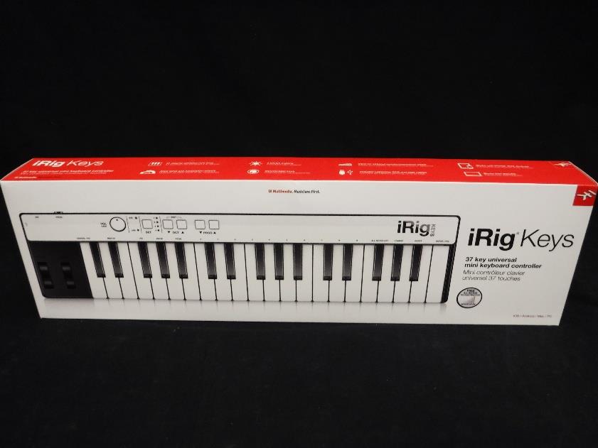 IK Multimedia iRig Keys 37 Key Universal Mini Keyboard Controller