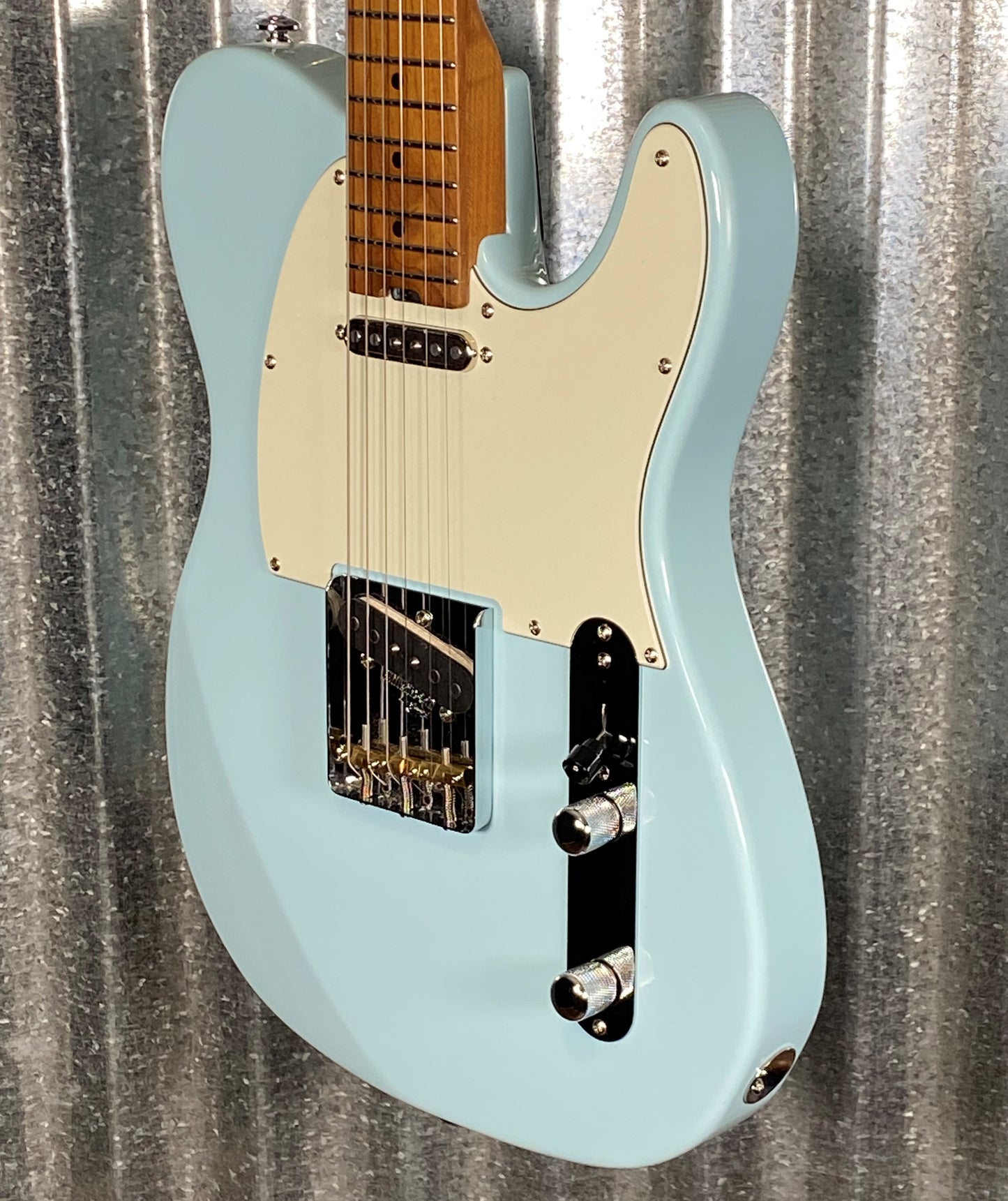 Musi Virgo Classic Telecaster Baby Blue Guitar #0690 Used