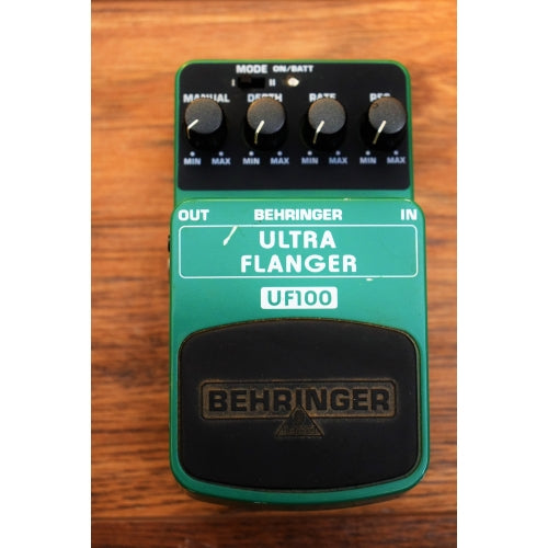 Behringer UF100 Ultra Flanger & UC100 Ultra Chorus Guitar Effect Pedals Used