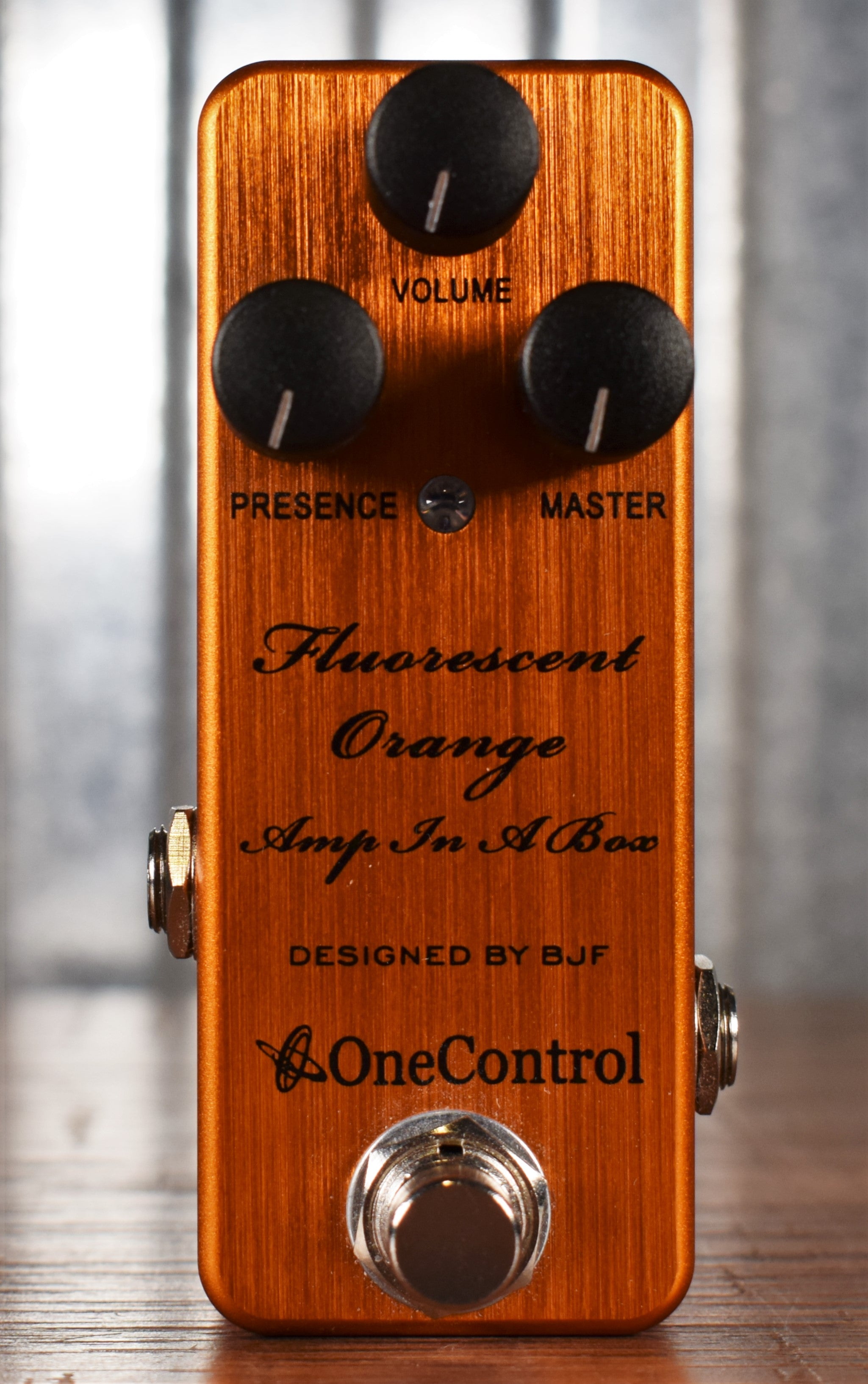 One Control BJF Fluorescent Orange Amp in a Box Distortion Guitar Effe