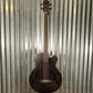 Aria Pro FEB-F2/FL 4 String Acoustic Electric Fretless Bass Black Stain & Bag #9506