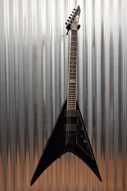 ESP LTD V-401 Flying V Electric Guitar Black EMG 81 Pickups #482