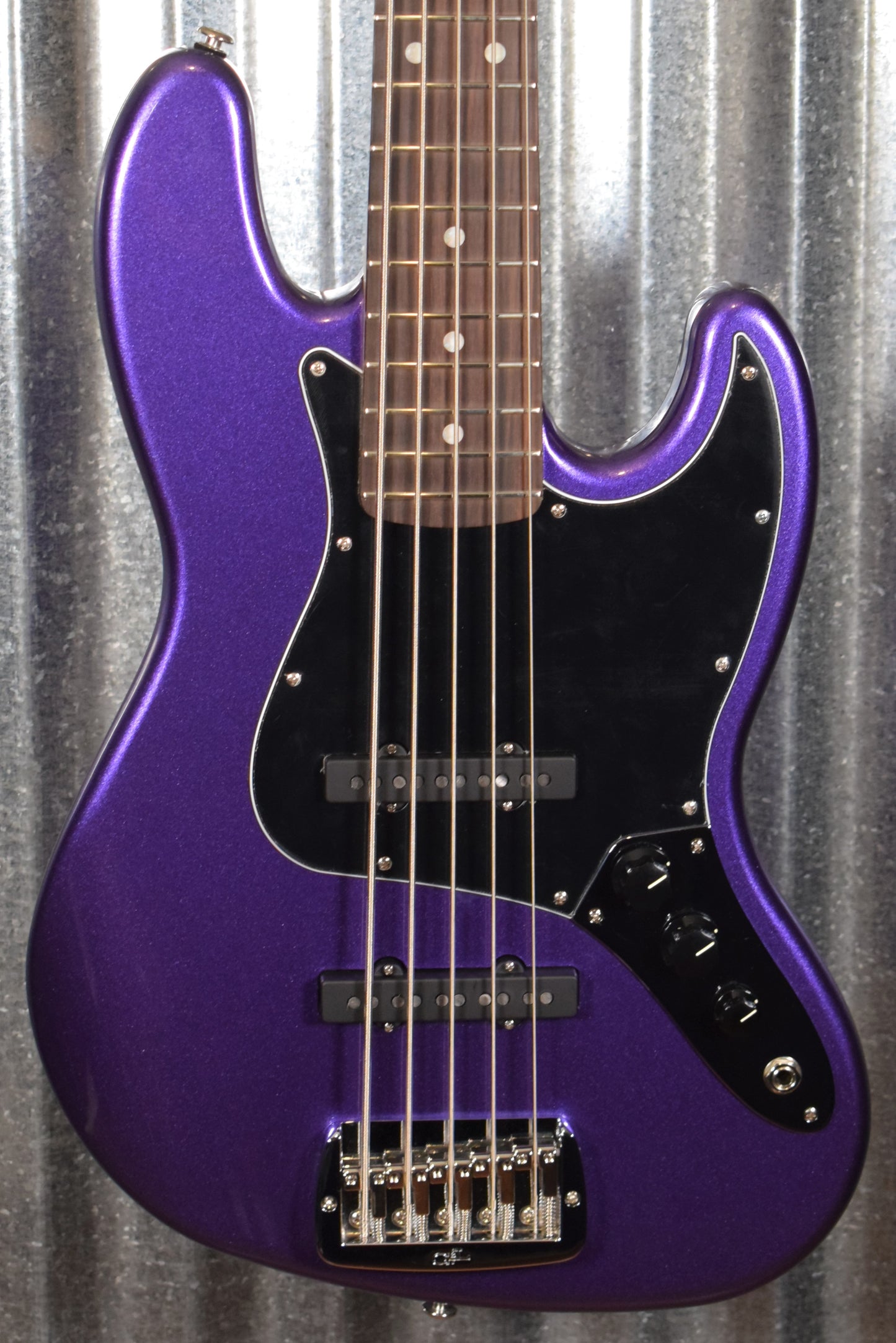 G&L USA JB-5 Plum Crazy 5 String Jazz Bass Rosewood Satin Neck & Case #6086