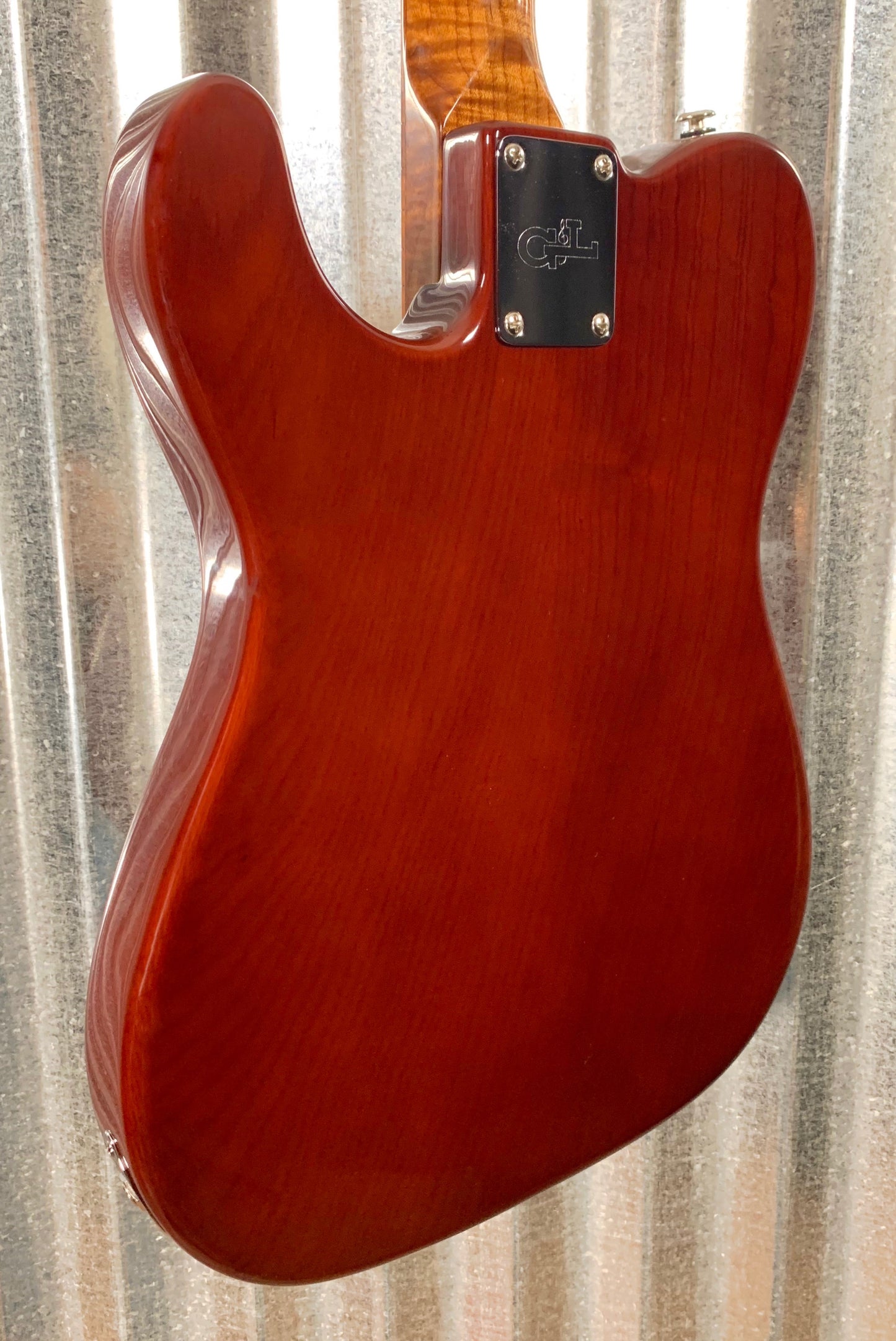 G&L Guitars USA Custom Shop ASAT Z3 Whiskey Roasted Flame Neck Guitar & Case 2019 #1002