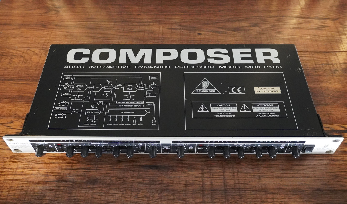 Behringer Composer MDX2100 2-Channel Compressor/Limiter/Expander/Gate Rackmount Used