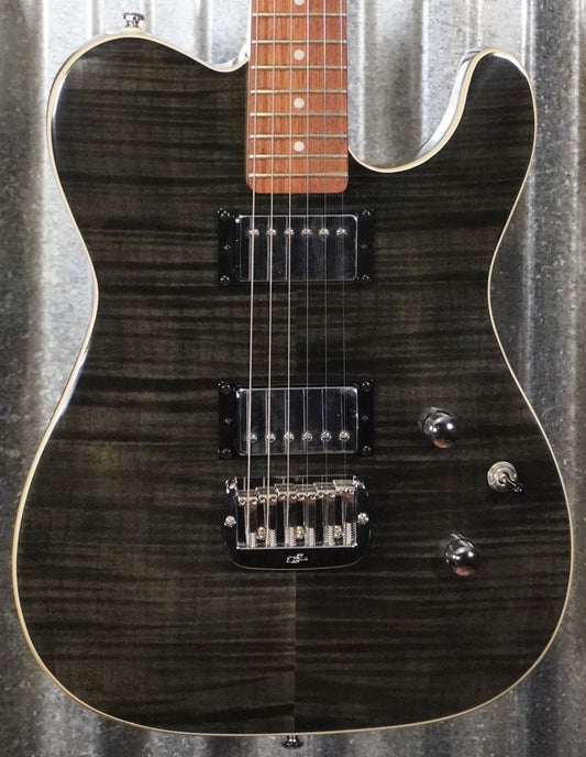G&L Tribute ASAT Deluxe Trans Black Guitar #1080 Used