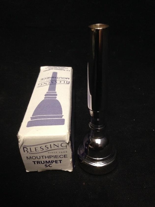 Blessing Brass MPC5CTR 5C Silver Plate Trumpet Mouthpiece*