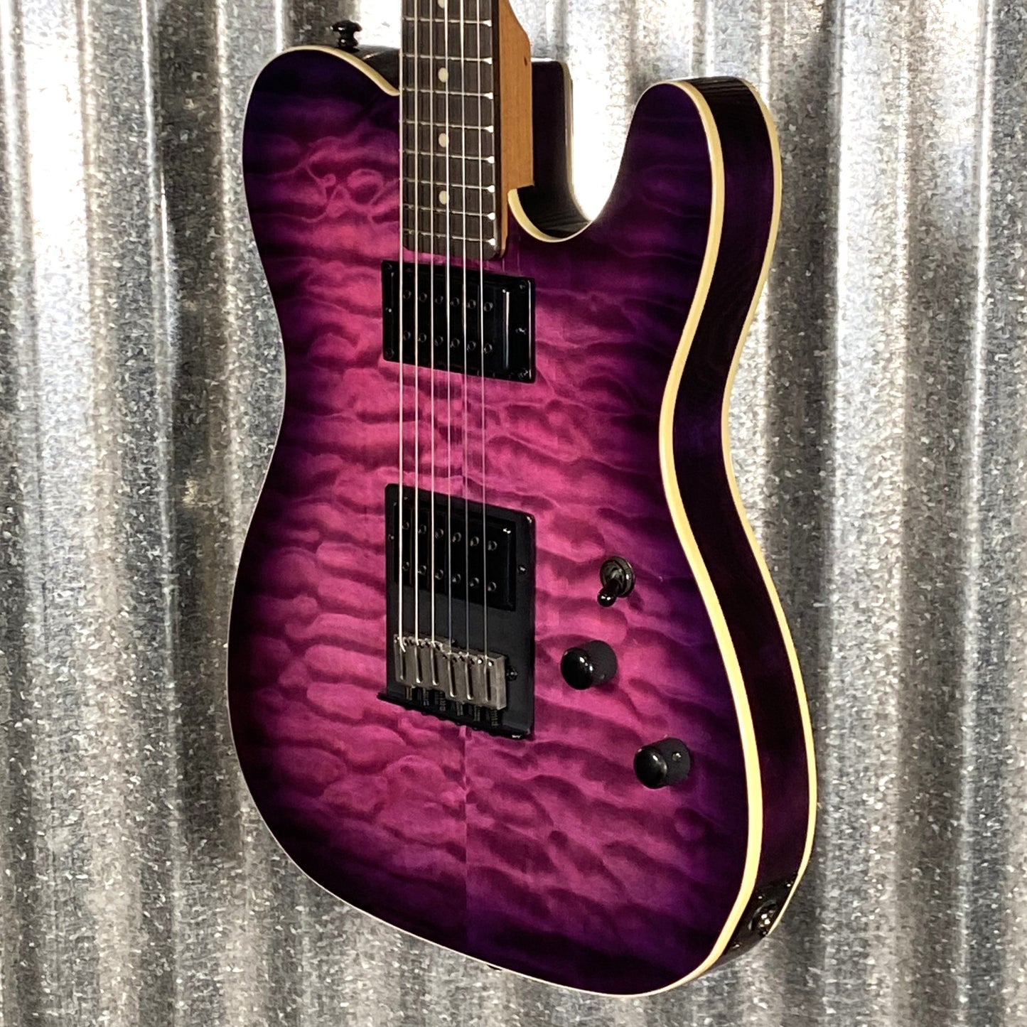 Schecter PT Pro HH Trans Purple Burst Guitar #2265